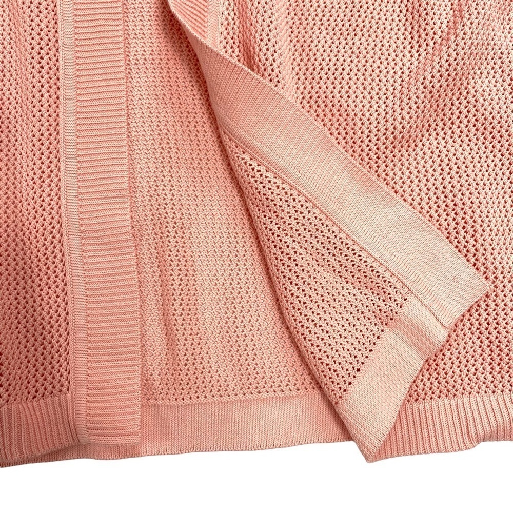 Talbots Mesh Open Front Cardigan In Pink - image 6